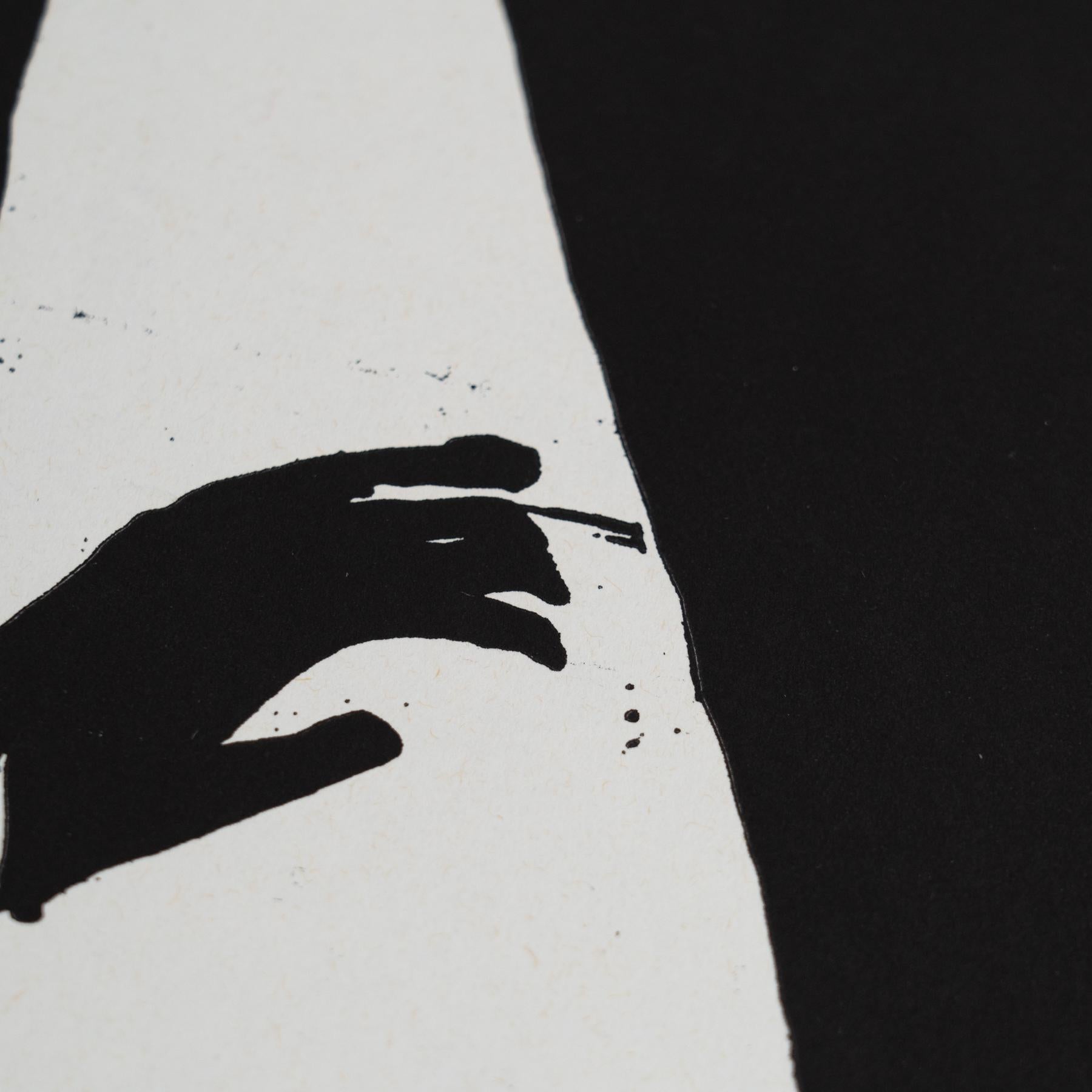 Stampa firmata Horst Janssen - Lubecca, arte surrealista in bianco e nero in vendita 3