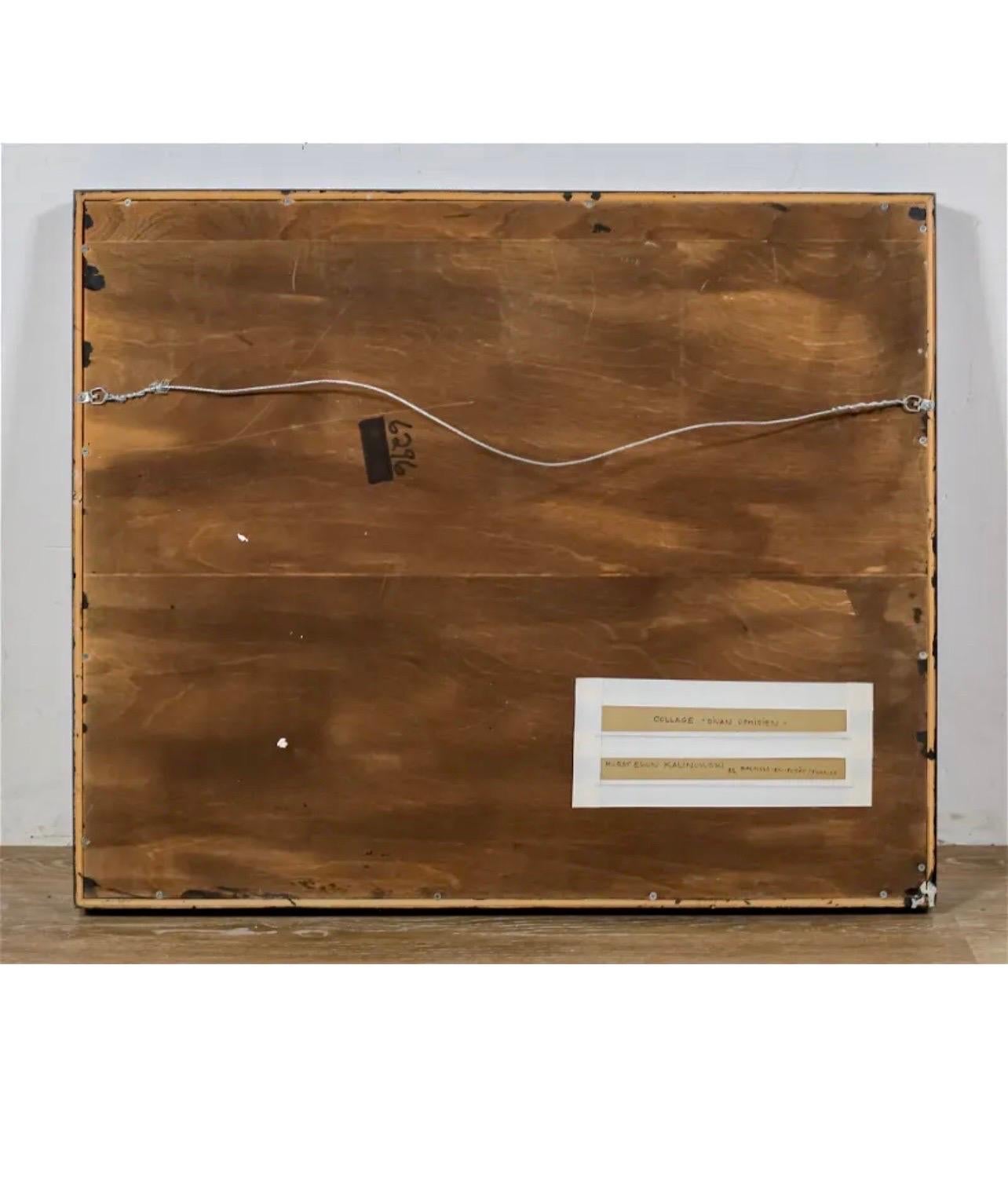 Horst Kalinowski Collage abstracto Ensamblaje Técnica mixta Escultura Pintura en venta 11