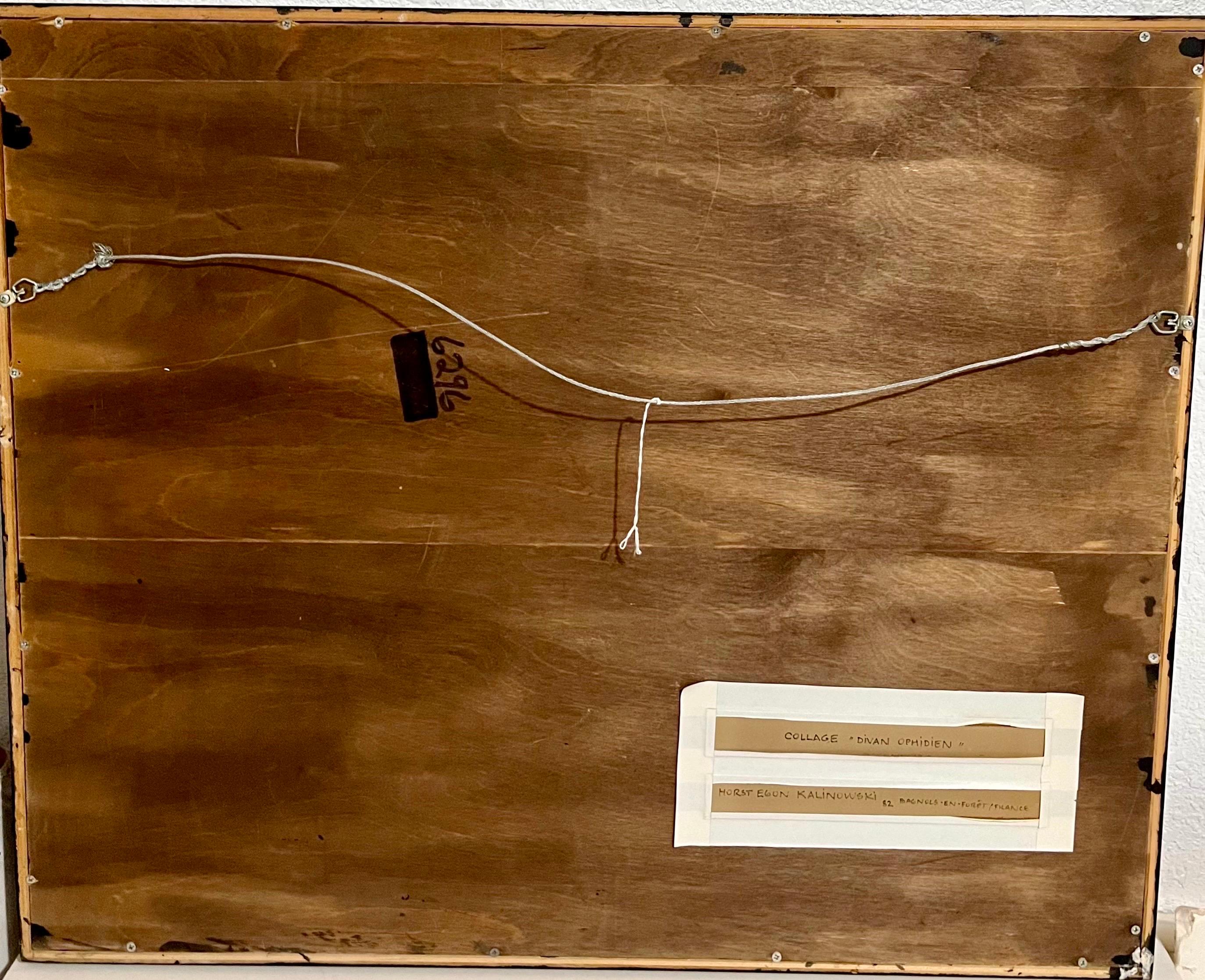 Horst Kalinowski Collage abstracto Ensamblaje Técnica mixta Escultura Pintura en venta 13