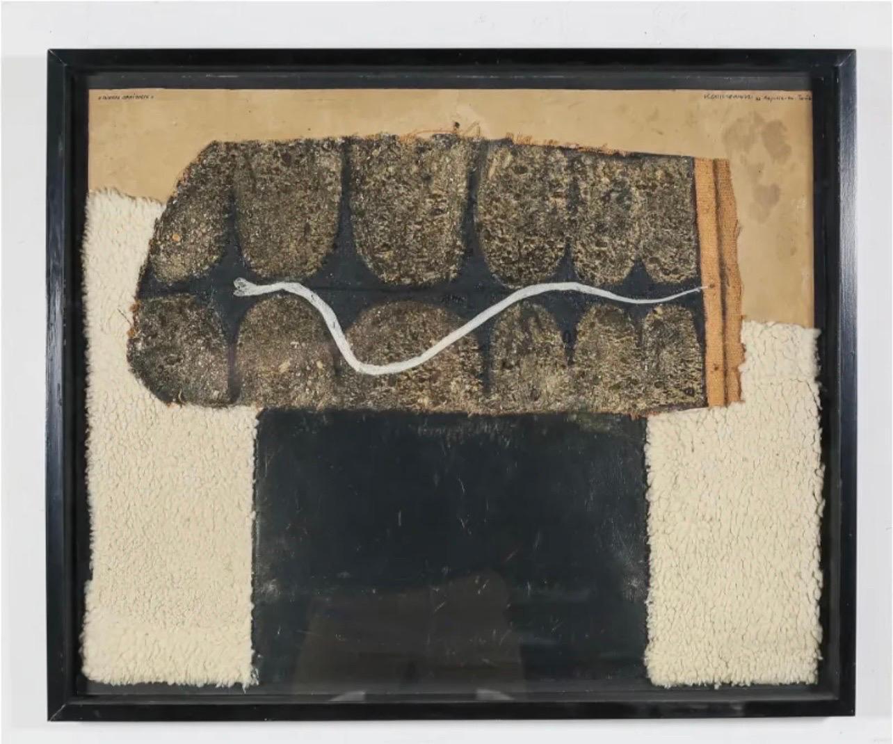 Horst Kalinowski Collage abstracto Ensamblaje Técnica mixta Escultura Pintura en venta 3