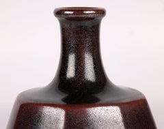 Horst Kerstan West German Studio Pottery Tenmoku Vase