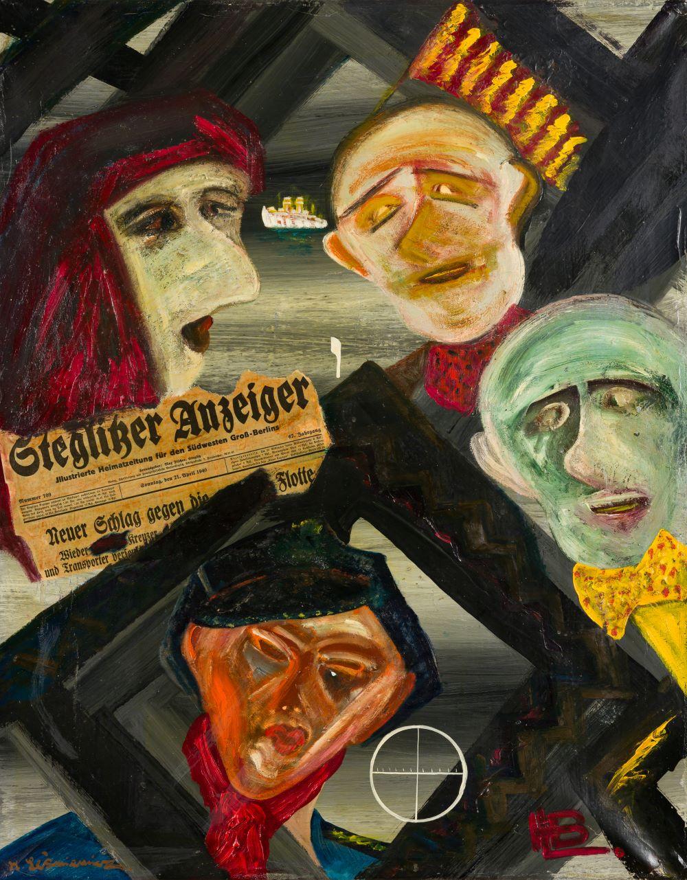 Figurative Painting di Horst Lesniewicz - Steglitzer Anzeiger!