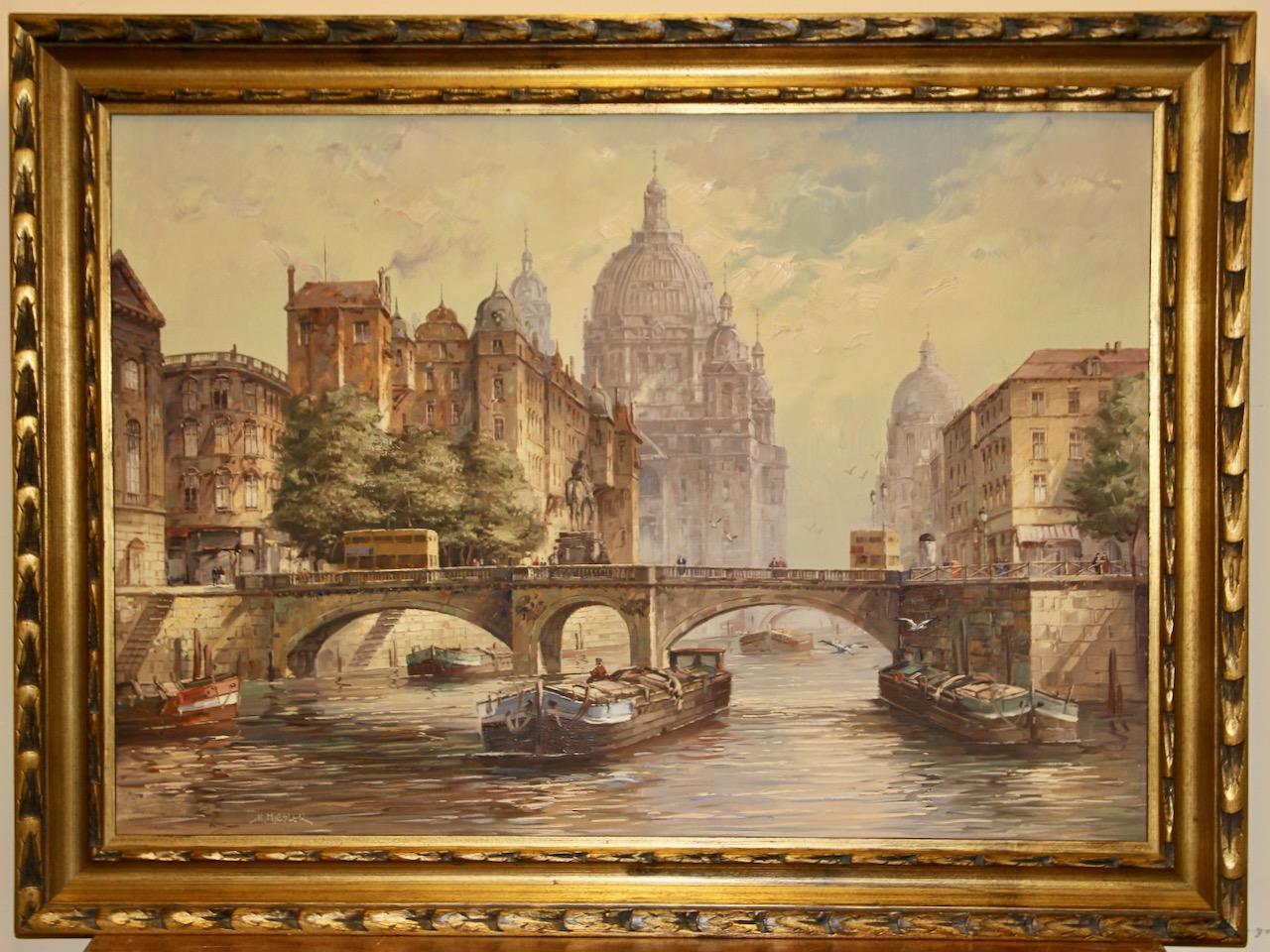 Horst Miesler, View of the Berlin Cathedral and the Spree. For Sale 1