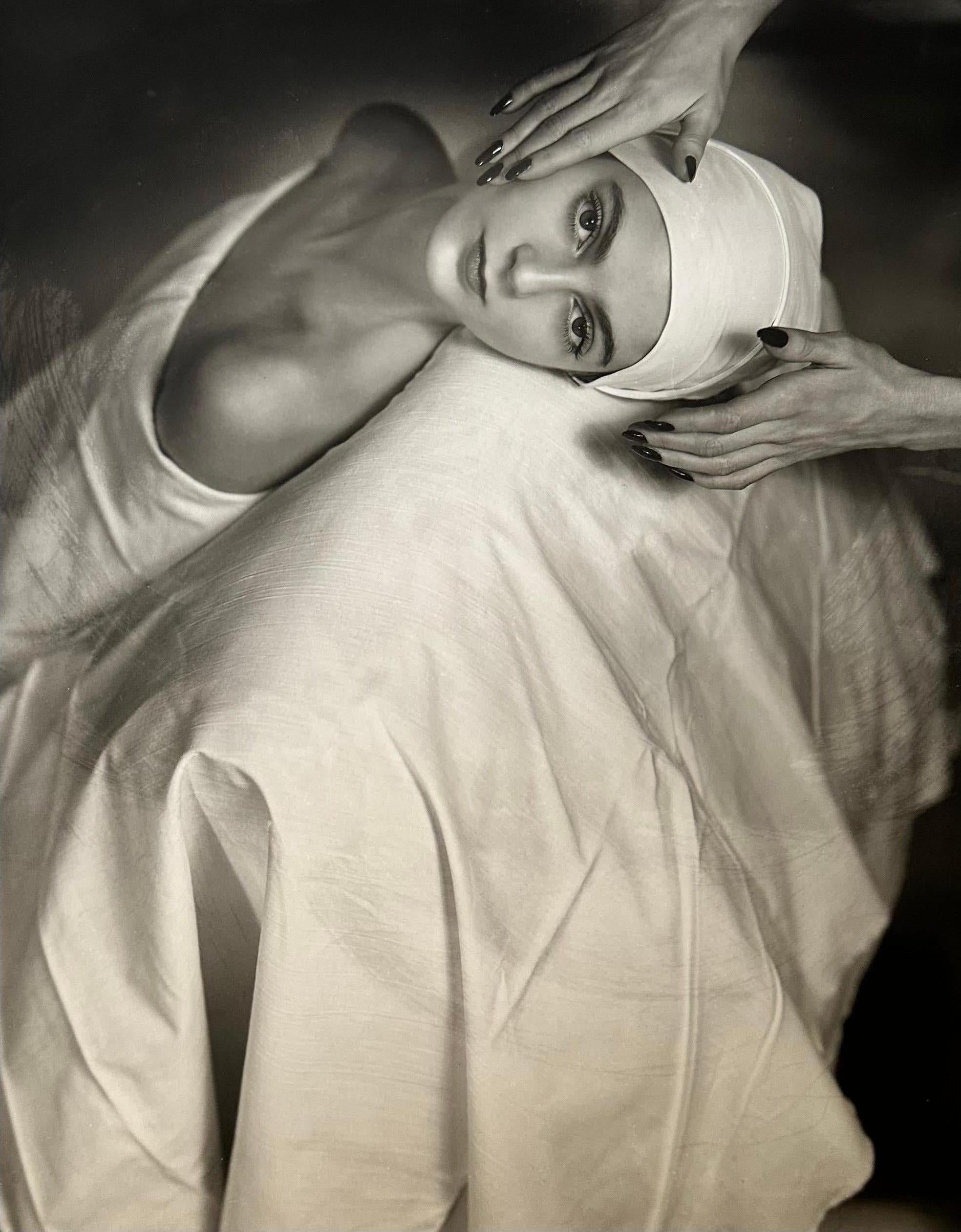 Horst P. Horst Figurative Photograph - Carmen Face Massage, New York