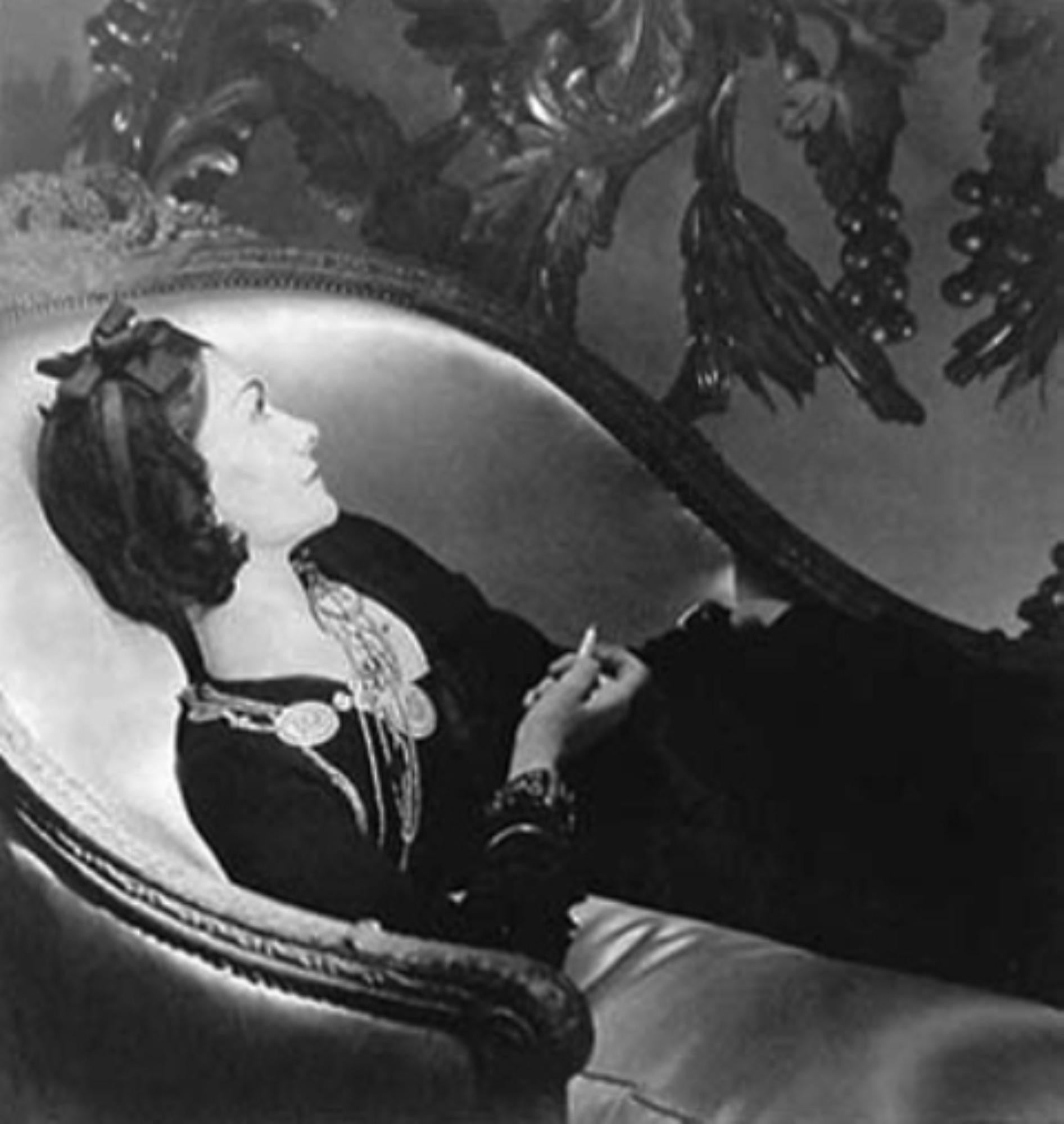 Artist: ​Horst P. Horst (1906-1999)
Title: Coco Chanel, Paris, 1937
Year: 1937, printed later by the photographer
Medium: Silver Gelatin Print
Size: 14 x 11 inches
Condition: Excellent
Inscription: Signed, titled, dated and annotated in pencil on