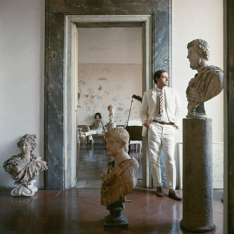 Horst P. Horst Portrait Photograph - Cy Twombly in Rome - Untitled #9 small
