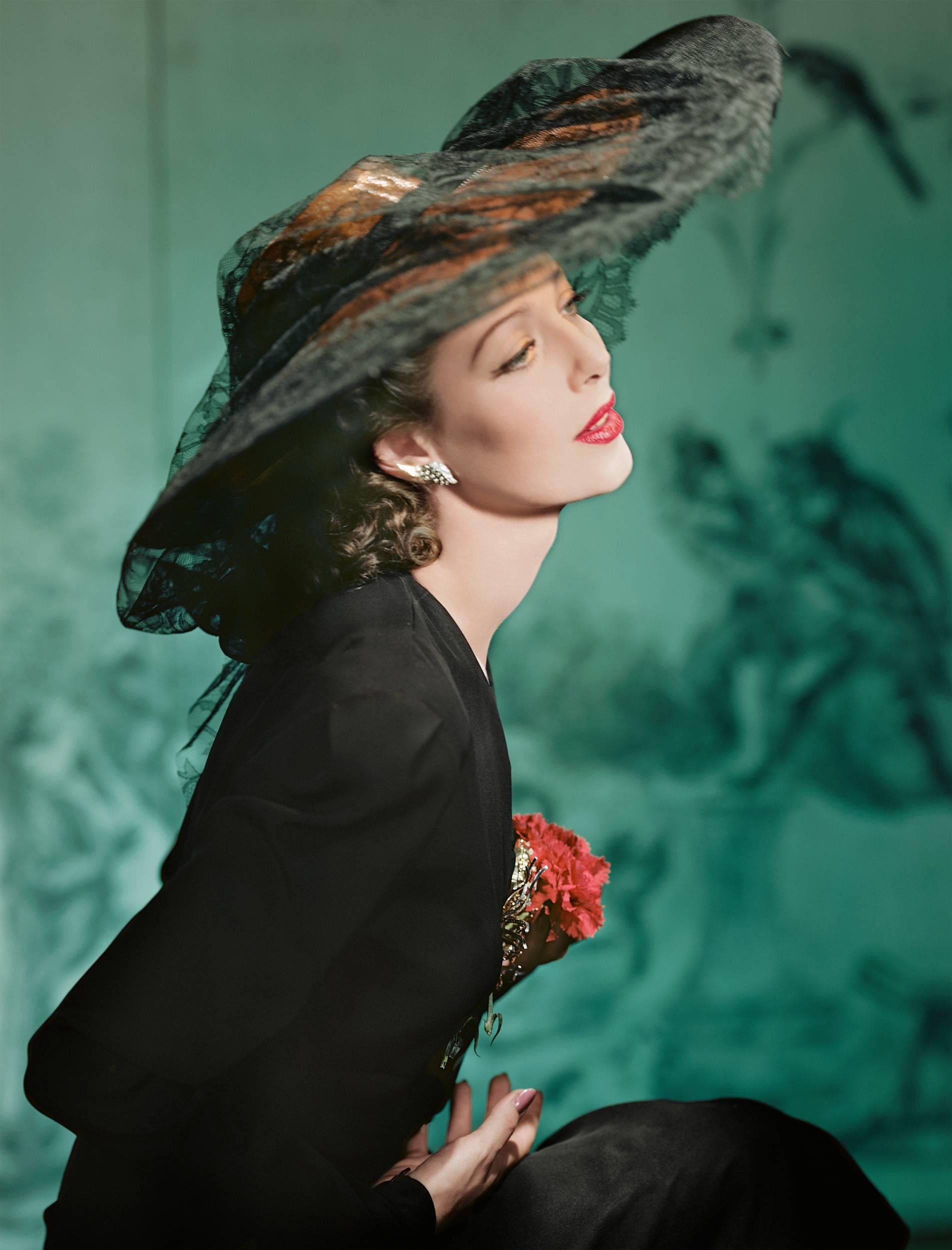Horst P. Horst - Fashion in Color - Loretta Young, New York, 1941 For
