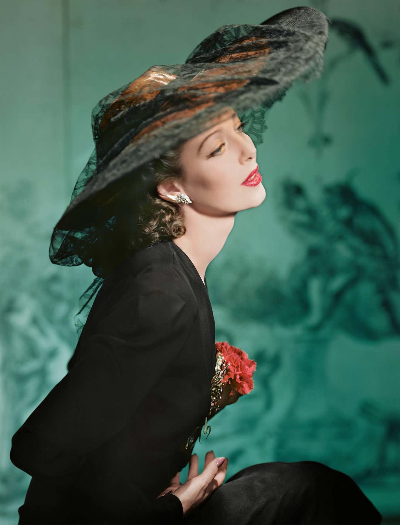 Horst P. Horst - Fashion in Color - Loretta Young, New York, 1941 For Horst P. Horst - Fashion in Color - Loretta Young, New York, 1941 For
