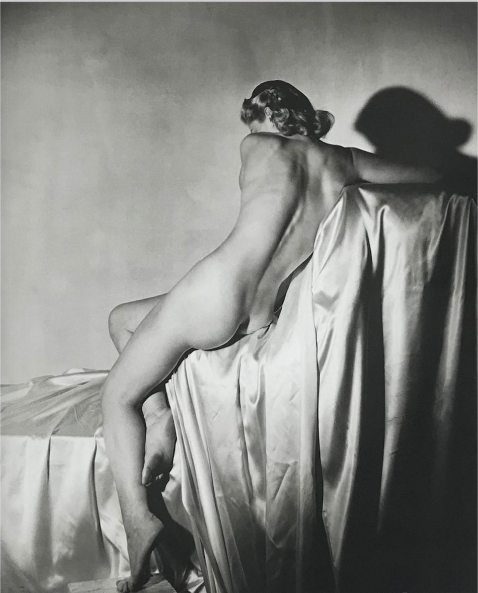 Horst P. Horst Black and White Photograph - Lisa on Silk 1
