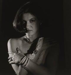 Portarit of Paloma Picasso. Photography in black and white, 1981