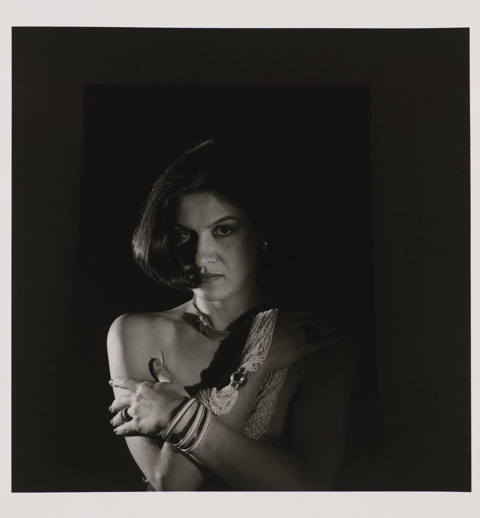 Horst P. Horst Black and White Photograph - Portarit of Paloma Picasso. Photography in black and white, 1981