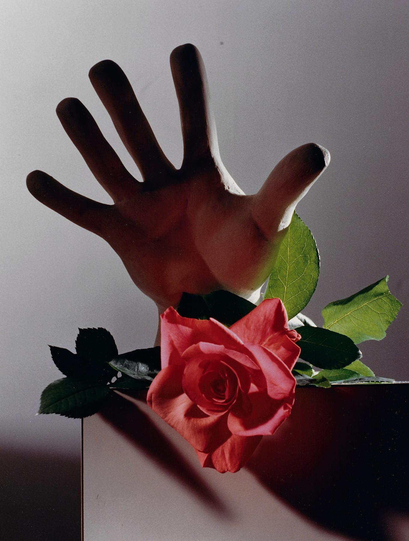 Horst P. Horst Still-Life Photograph - Roses with Antique Head