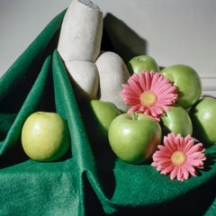 Sculpture Fragment with Apples and Gerberas, 1980‘s