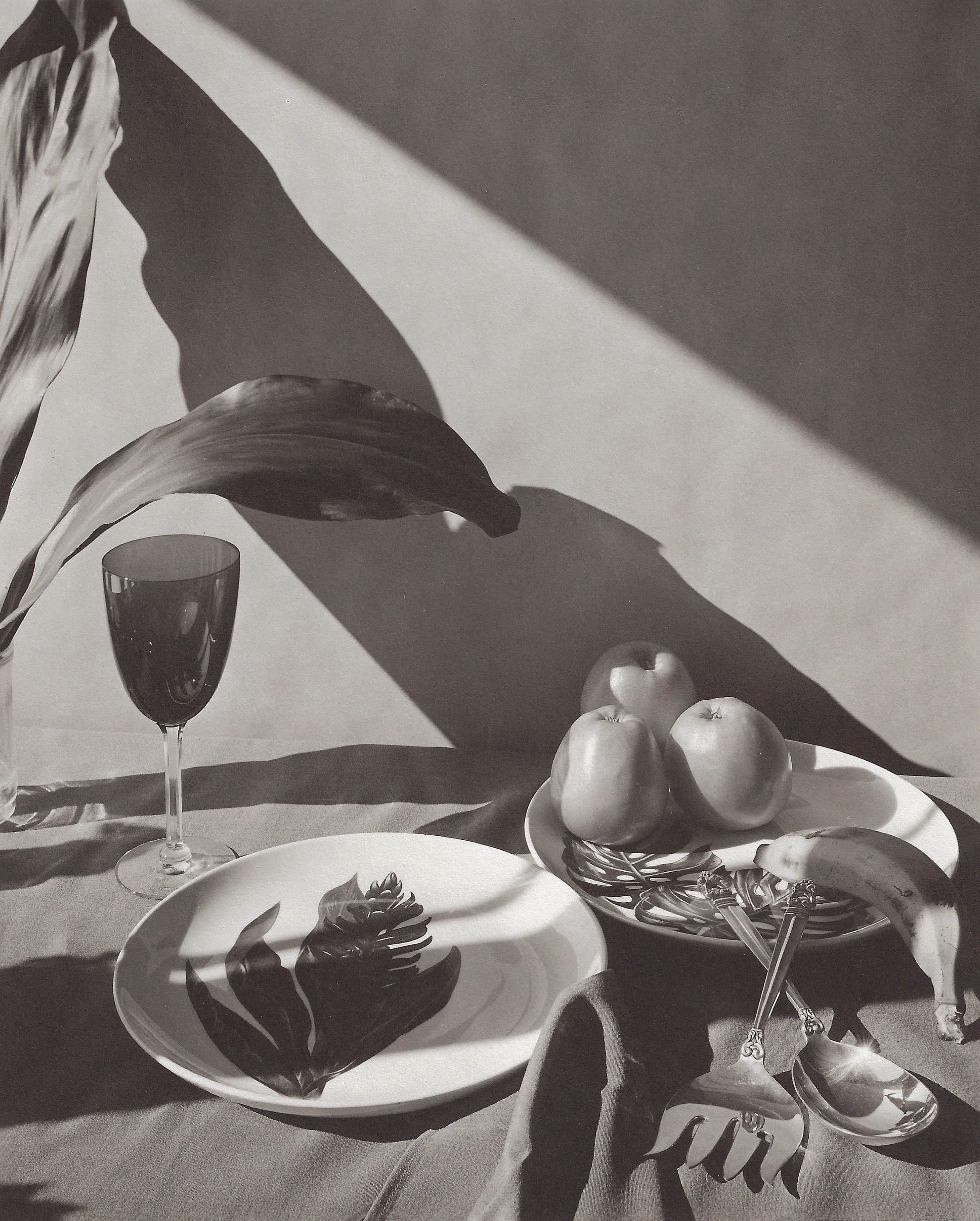 Horst P. Horst Black and White Photograph - Table Setting, Oyster Bay, New York