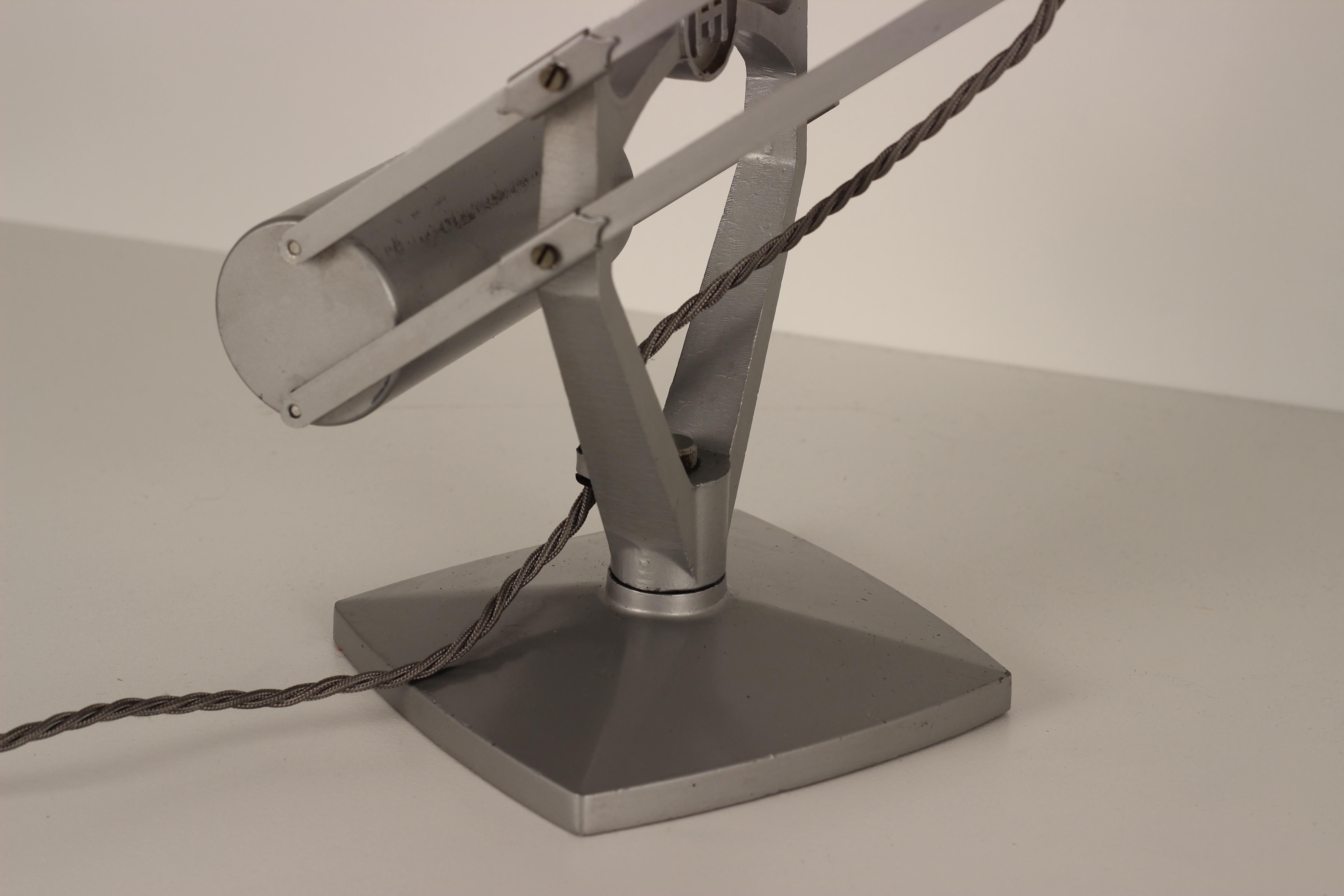 Horstmann Magnifying Glass Anglepoise Work Lamp Made in the 1930’s 5