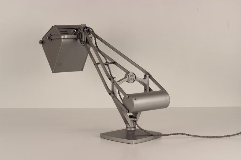 Horstmann Magnifying Glass Anglepoise Work Lamp Made in the 1930's at  1stDibs