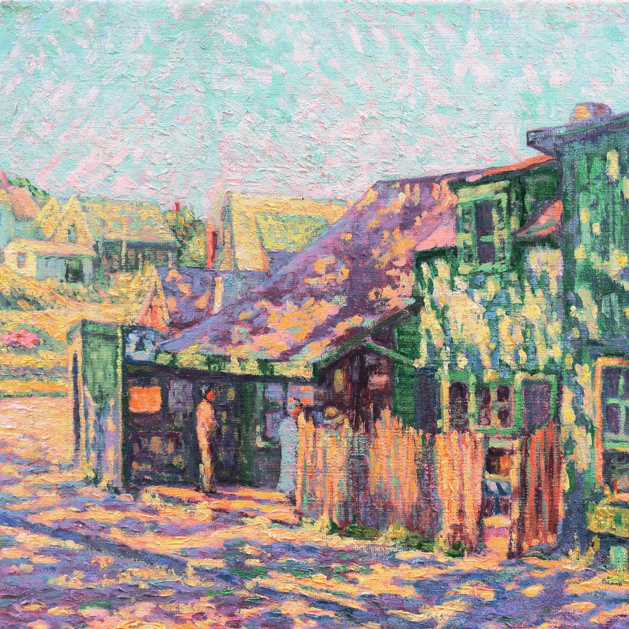Hortense Mattice Gordon (Kanadierin, 1886-1961) zugeschrieben und um 1925 gemalt. Die Zuschreibung erfolgt aufgrund des ähnlichen Stils, der Komposition und des Themas des Bildes 