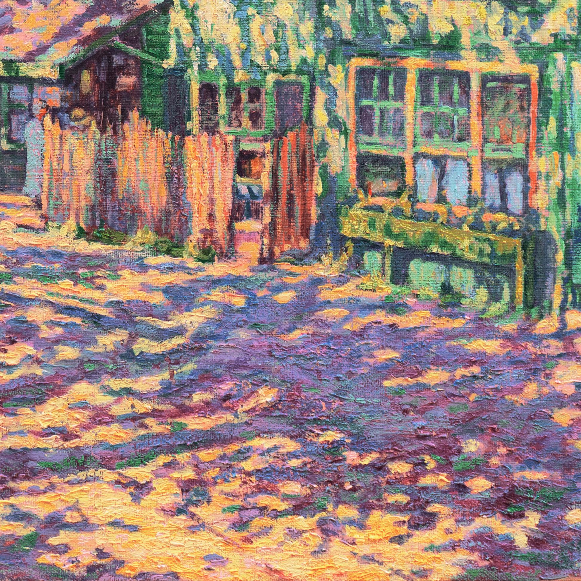 „Old Country Store, Ontario“, Kanada, Maler Eleven, Postimpressionistisches Ölgemälde im Angebot 3