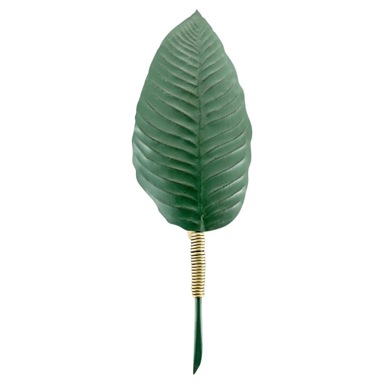 Hortus Heliconia Leaf Sconce by Bronzetto