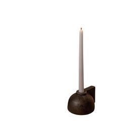 Horu Charcoal Candle Stand in Brass Plated Aluminium by Muscellaneous