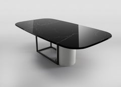 Horus Contemporary Dining Table in Marble Top