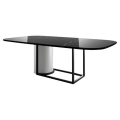 Horus Contemporary Dining Table in Marble Top