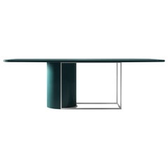 Horus Contemporary Dining Table in Wood and Metal by Secolo