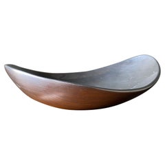 Hoselton Studios Solid Aluminum Biomorphic Bowl / Tray, Canada, 1970's