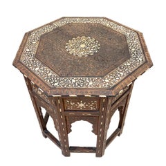 Hoshiarpur Early 20th Century Octagonal Occasional Table