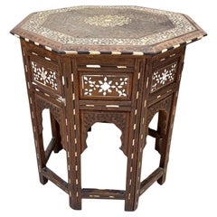 Hoshiarpur Early 20th Century Octagonal Occasional Table