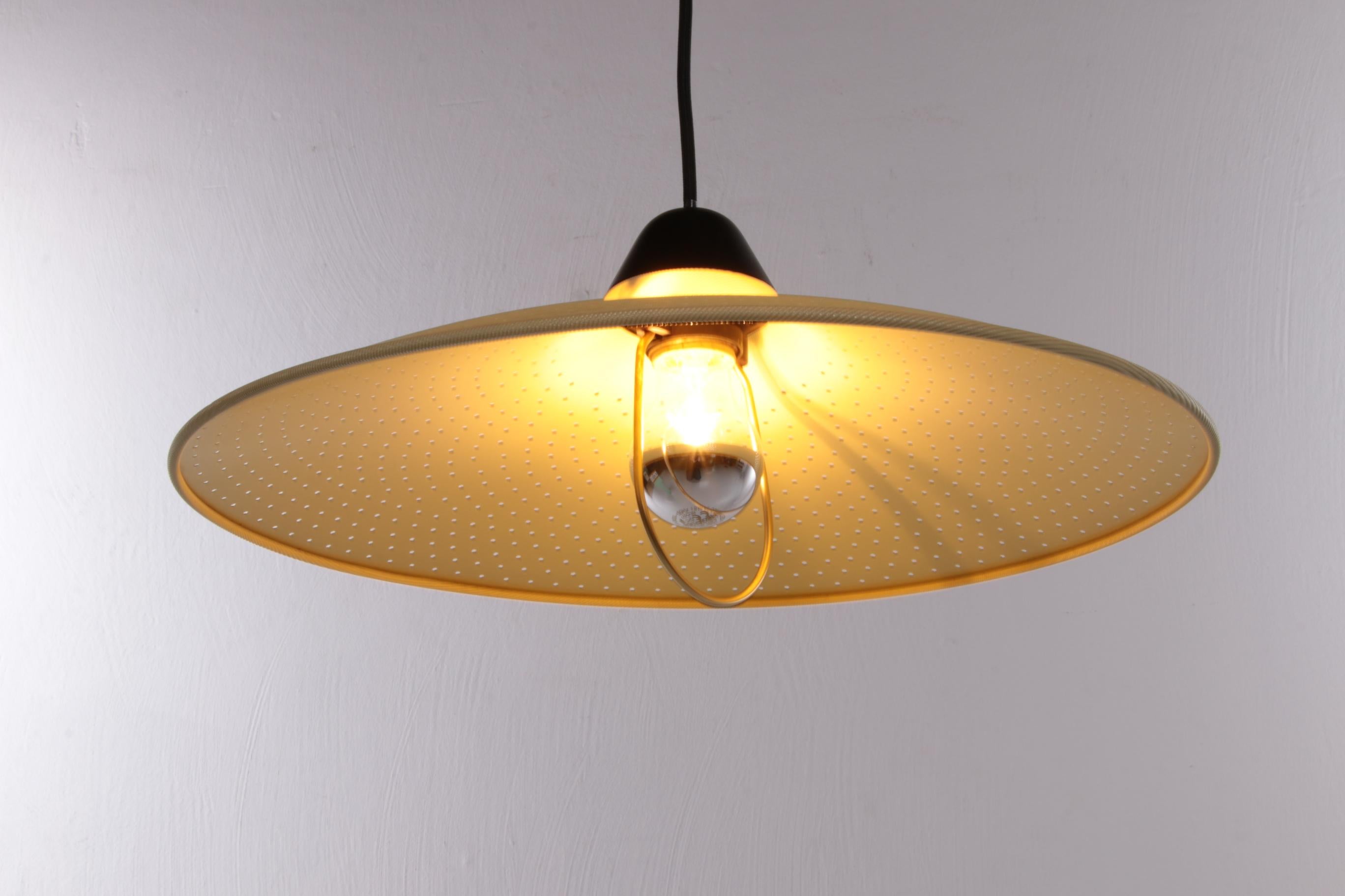 Hoso Leuchten Yellow Hanging Lamp Made Very Rare by Bauhaus, Germany In Good Condition In Oostrum-Venray, NL