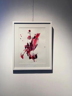 "AB: Untitled 7" Acrylic Painting 16.5" × 12" inch by Hossam Dirar