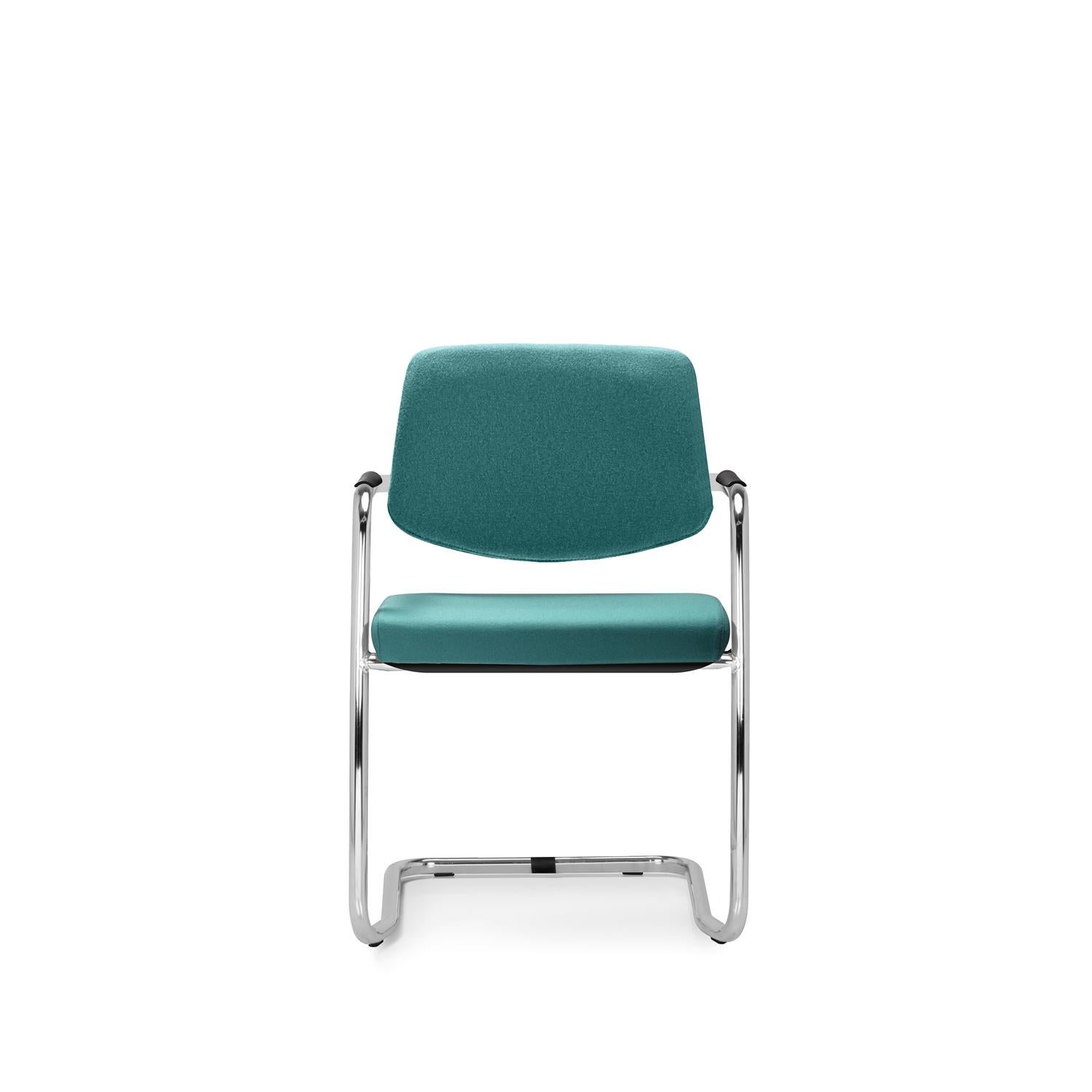 Italian Host Net Chair in Chromed Metal & Mesh by Quinti Sedute For Sale
