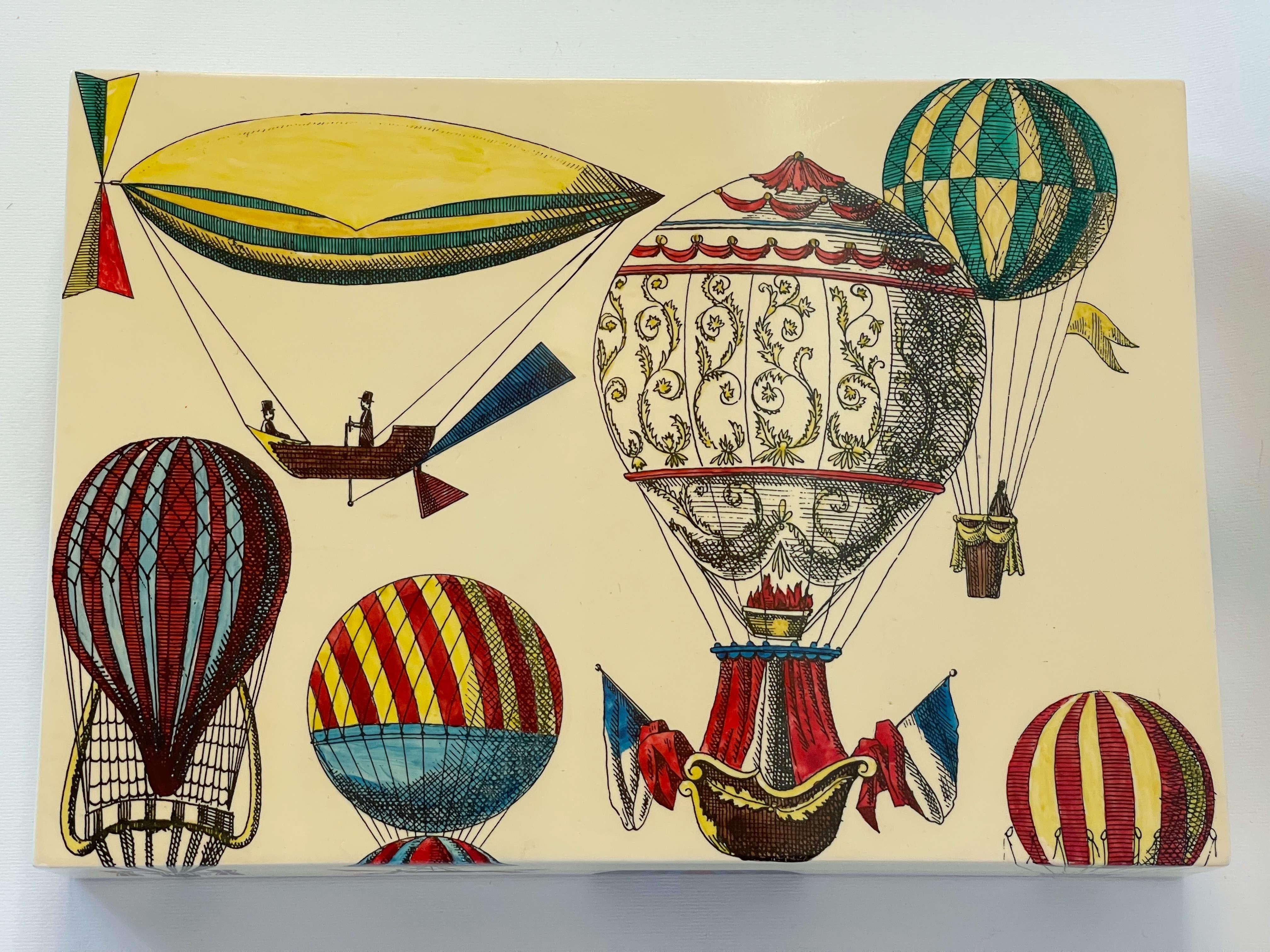 Mid-Century Modern Hot Air Balloon Box by Fornasetti