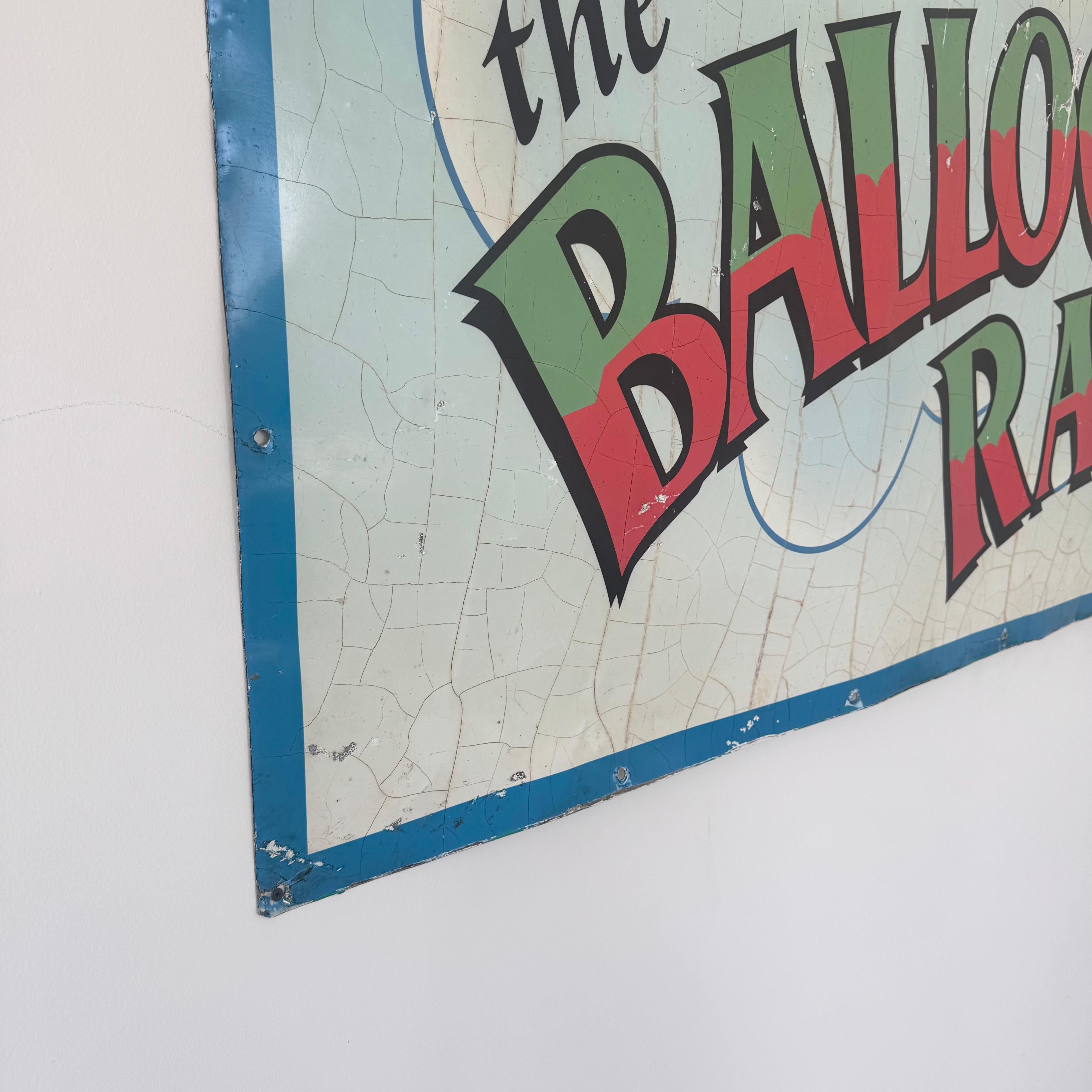Heißluftballon-Rennen Metallschild, 1980er Jahre USA (Ende des 20. Jahrhunderts) im Angebot