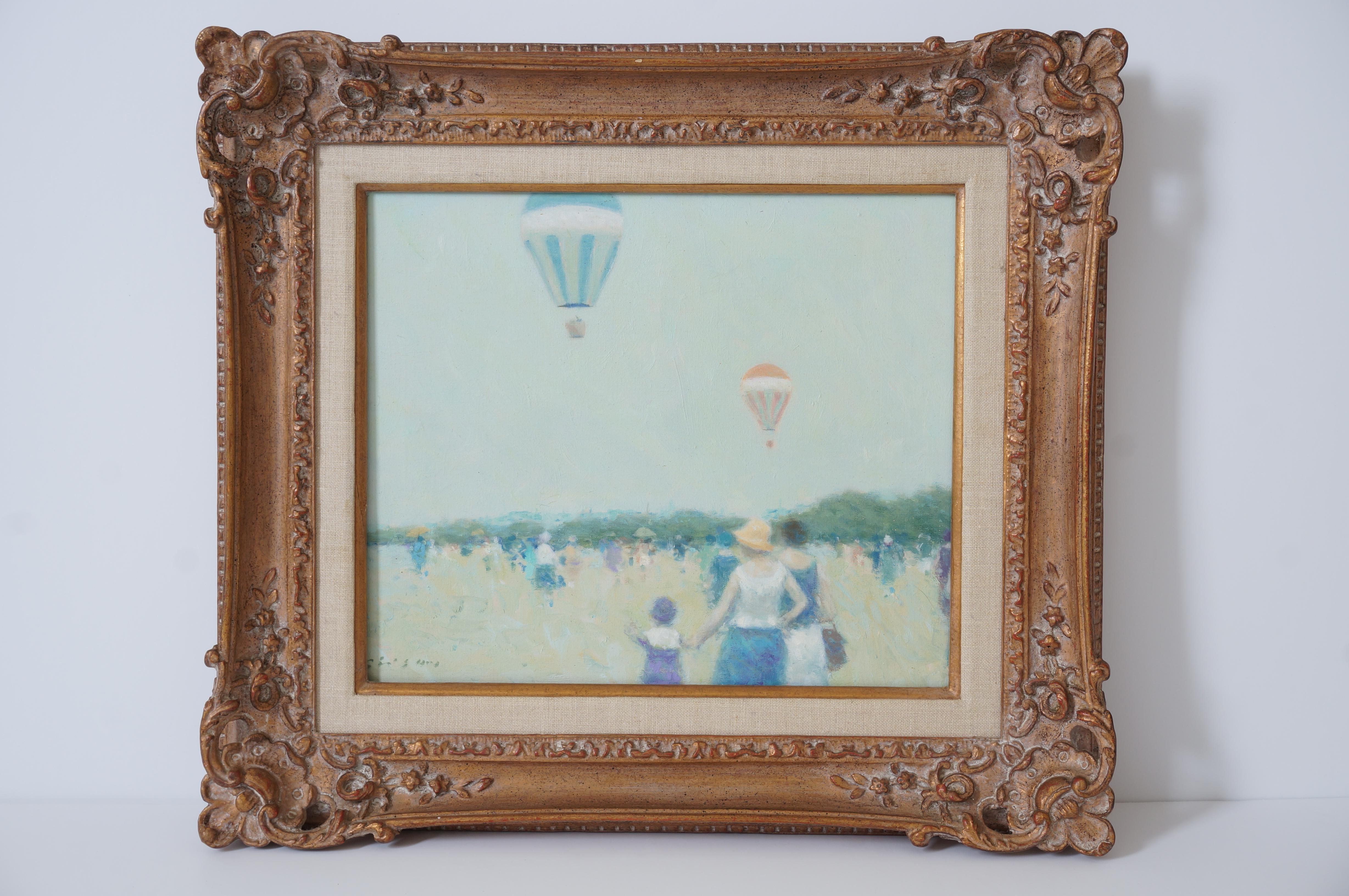 This charming painting was recently acquired from a Palm Beach estate and was created by the American painter Andre Gisson and dates to the mid-late 20th century. 

Note:  The last two images show where the upper left and lower left corner have been