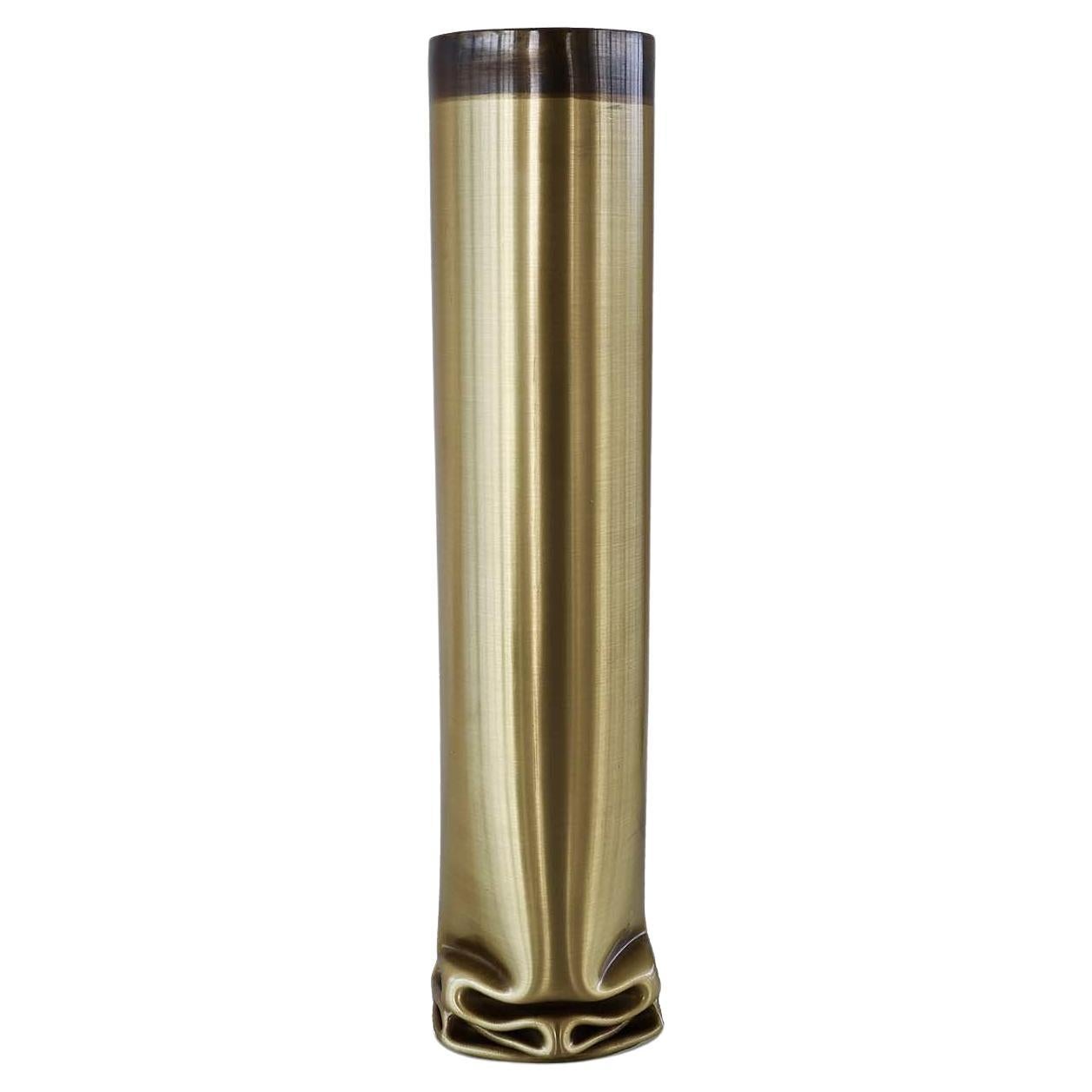 Vaso grande in ottone caldo di Dal Furlo