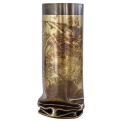 Hot Brass Small Vase by Dal Furlo