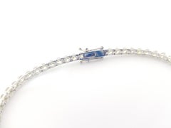 HOT DDEAL, 3.50 Carat Round Natural Diamond Tennis Bracelet 14K White Gold