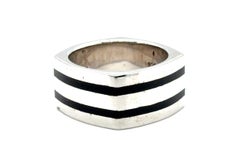 Anello da uomo Hot Diamonds con diamante, fascia in argento sterling, misura 10,5