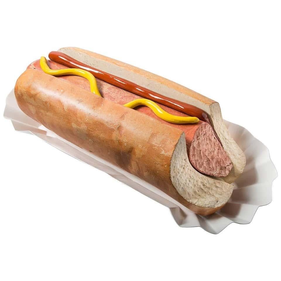 hot dog sculpture