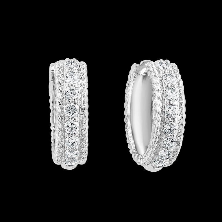 Hot Fashionable Small  0.8  Inch  Sterling Silver & Cubic Zirconia Hoop Earrings
Hot Fashionable Small  0.8 Inch wide  , Weight 10 gm , in Sterling Silver And Cubic Zirconia Earrings
Please read the review about his item from the customer who