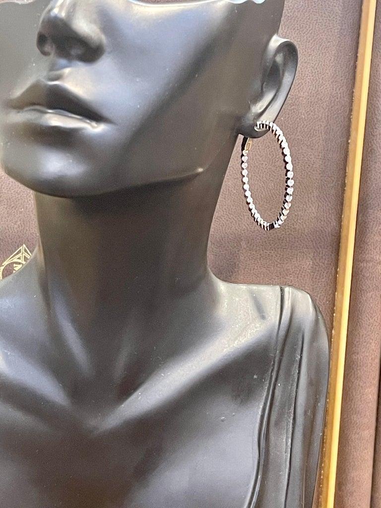 small cubic zirconia hoop earrings