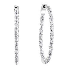 Hot Fashionable Pequeño  1,2 Pulgada  Pendientes de aro de plata de ley y circonita cúbica
