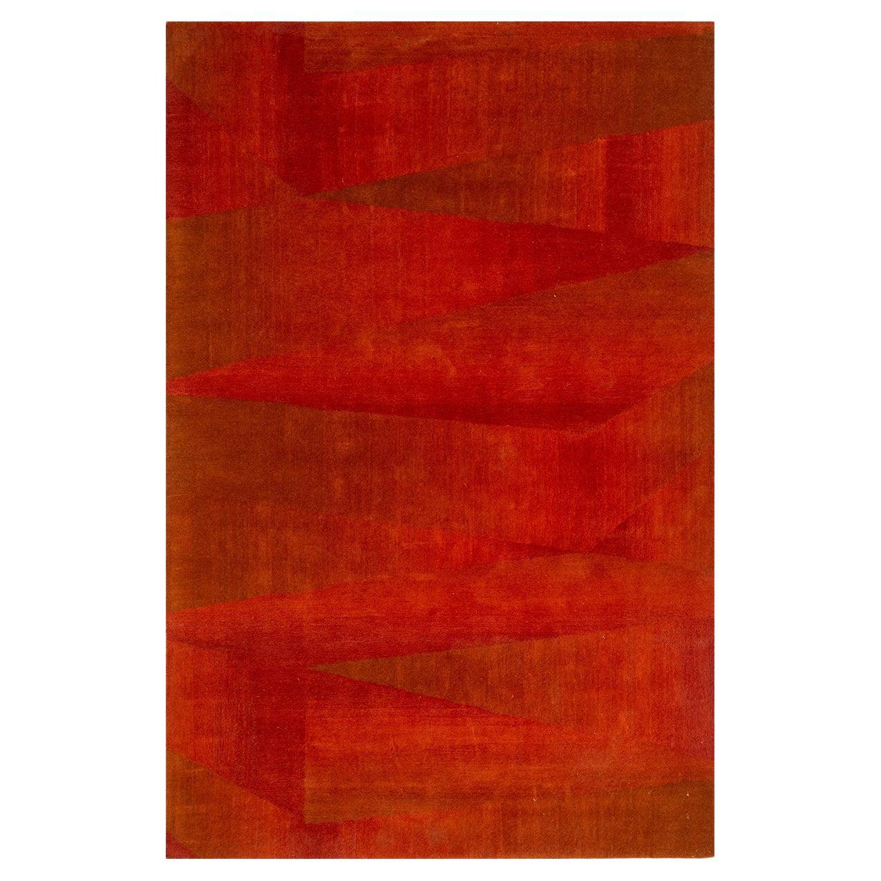 Hot Glow Rug by Rural Weavers, Tufted, Wool, 180x270cm For Sale