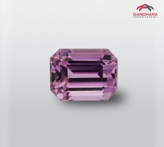 Hot Pink 7.69 Carat Royal Emerald Cut Kunzite Cocktail Ring Loose Gemstones