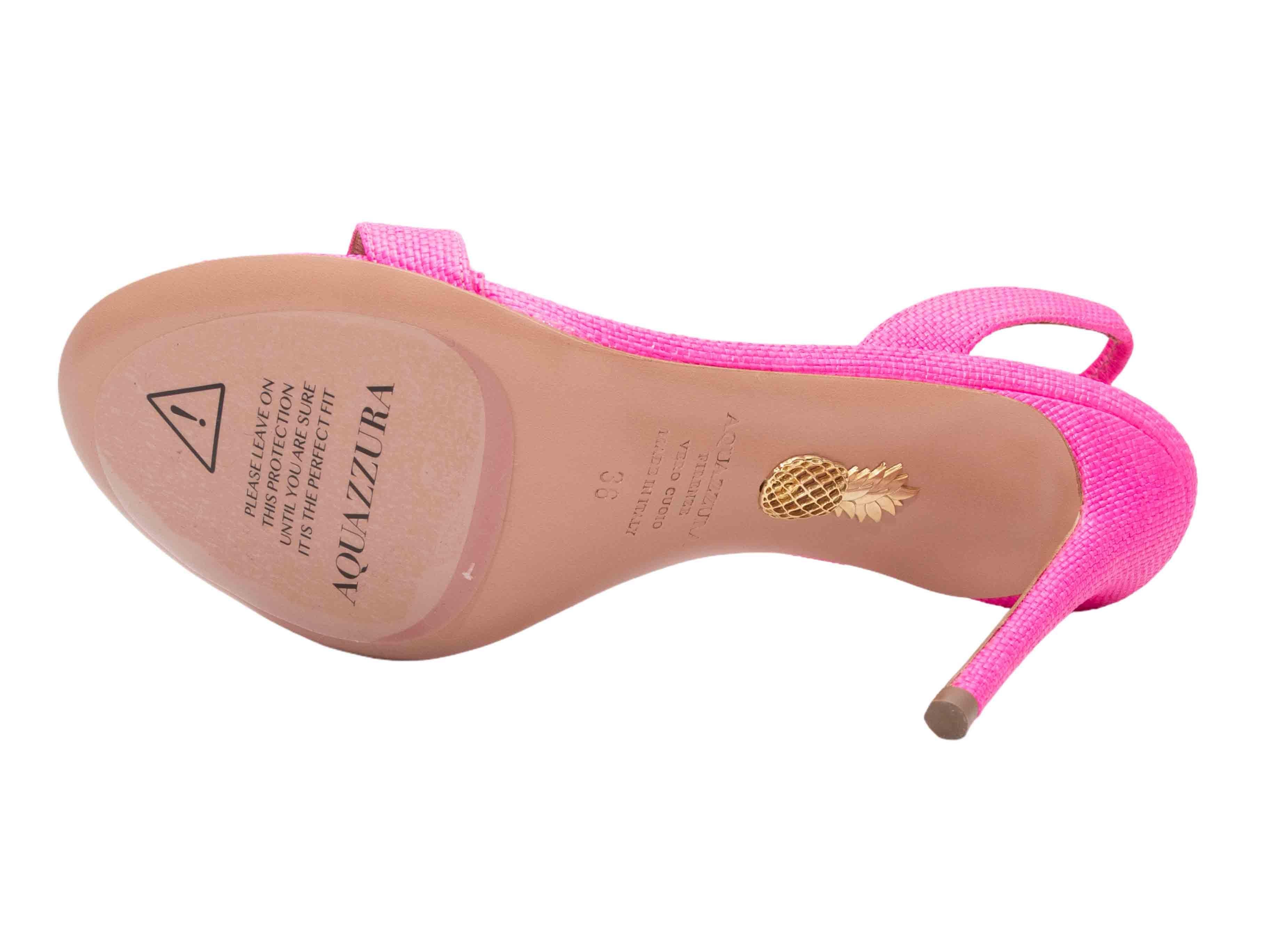 Sandales à talons Aquazzura rose vif Taille 36.5 Pour femmes en vente