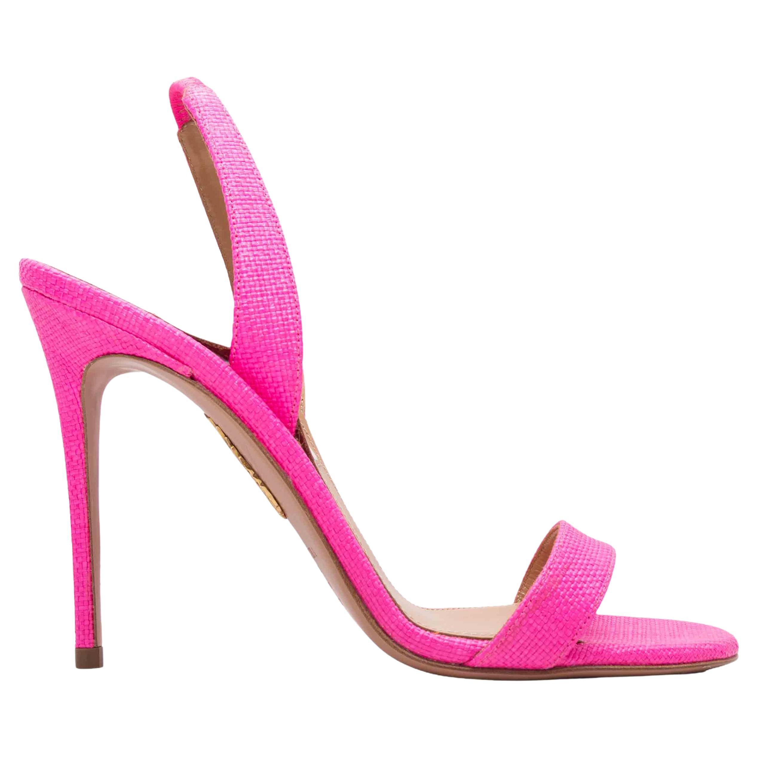 Sandales à talons Aquazzura rose vif Taille 36.5