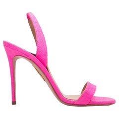 Sandali con tacco Aquazzura rosa caldo misura 36,5