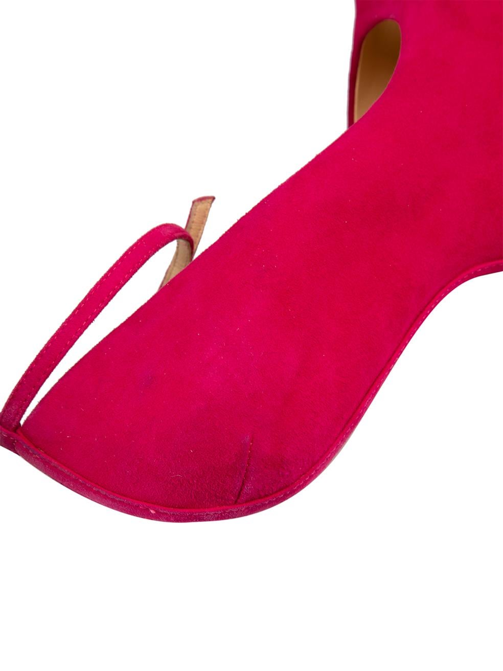 Hot Pink Curve Jem Suede 130mm Half Wedge Size IT 38 3